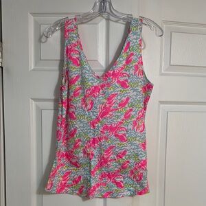 Lilly Pulitzer Pink and Blue lobster Tank